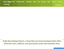 Tablet Screenshot of drakebaygetaway.com